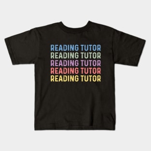 reading tutor women thank you appreciation reading tutor Kids T-Shirt